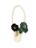 Topaz Garden – Silk Cord Necklace with Glitter Brooch