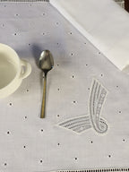 İthal Fisto Kumaştan Ciğerdeldi Beyaz Amerikan Servis Takımı