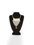 Silver Evening – Handcrafted Necklace with Triangle Motif