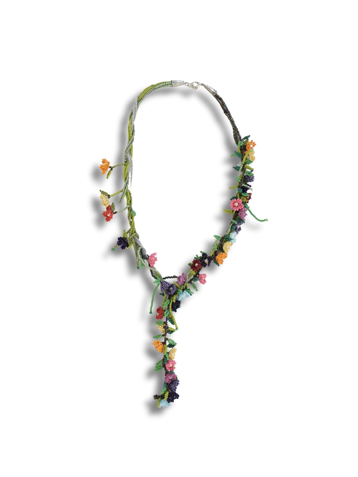 Leaf Craft – Cut Beaded Flower Shaped Necklace