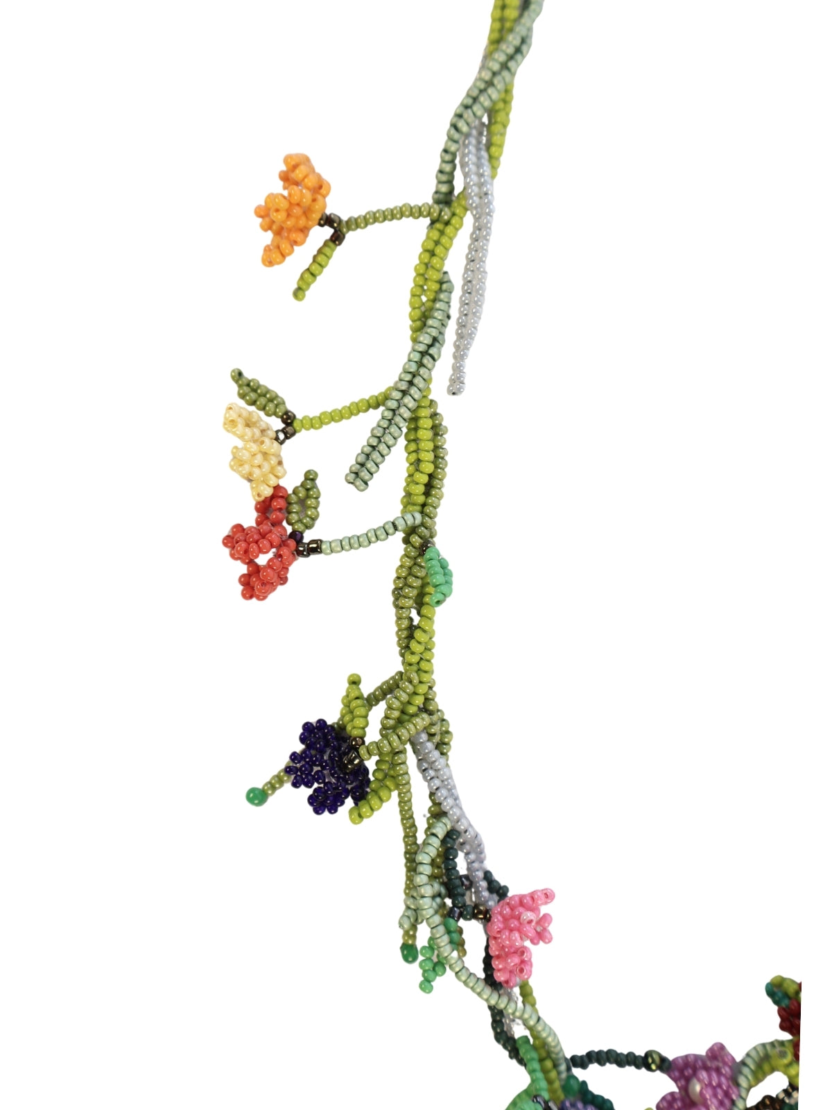 Leaf Craft – Cut Beaded Flower Shaped Necklace