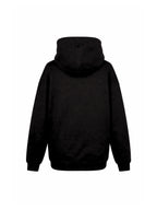 Gece Dokusu – El Tığ Detaylı Kapşonlu Siyah Sweatshirt