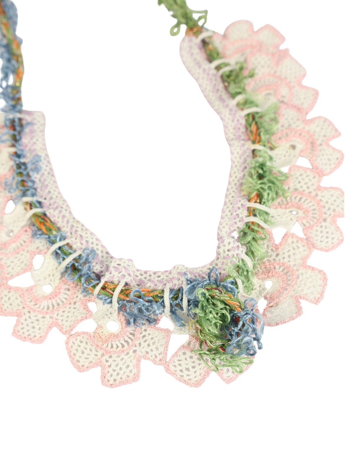 Colorful Memories – Hand Knitted Floss Cord Necklace