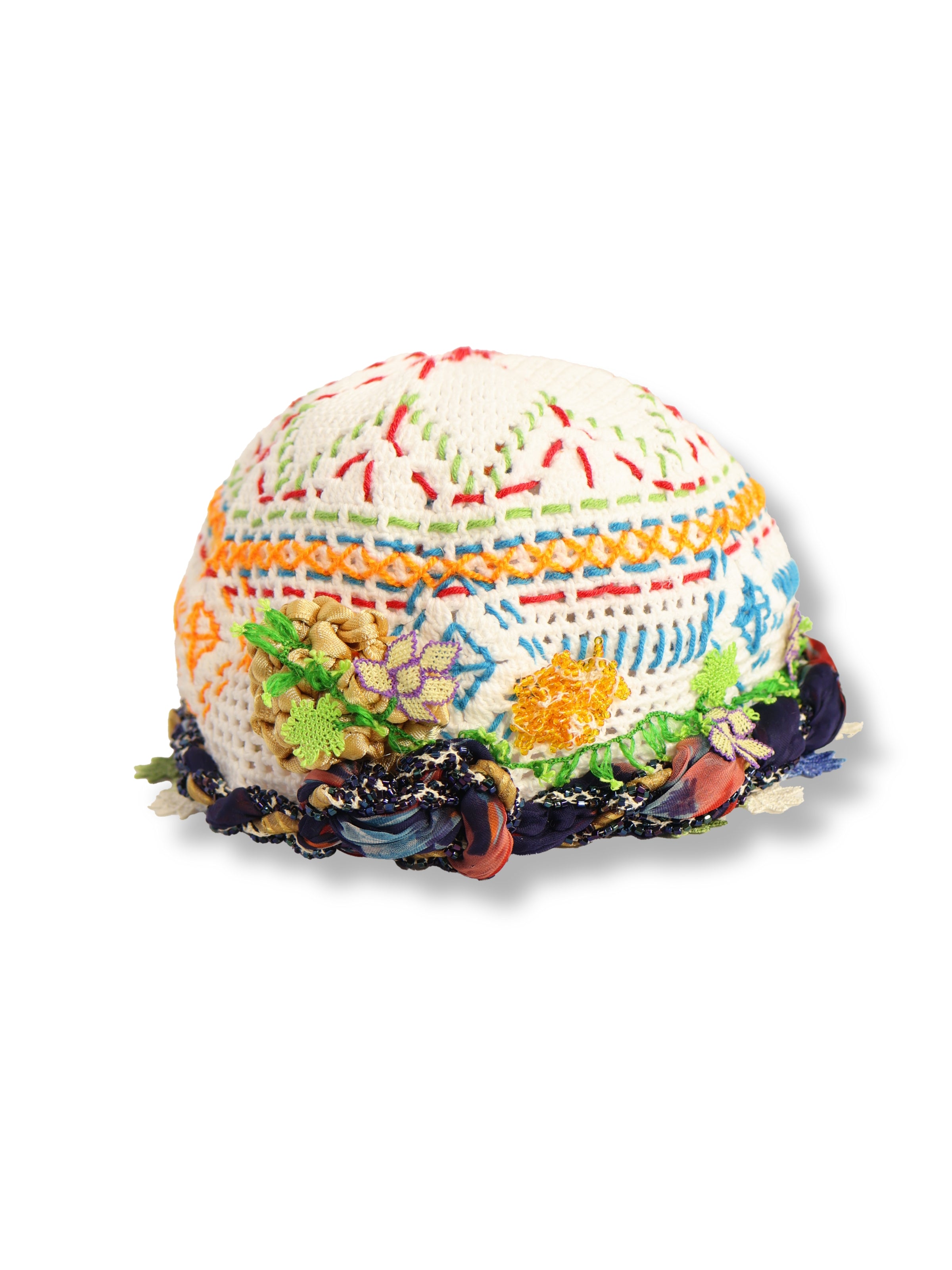 Zeliha – Colorful Embroidered Knitted Hat