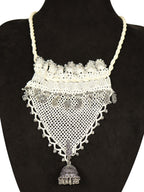 Silver Evening – Handcrafted Necklace with Triangle Motif