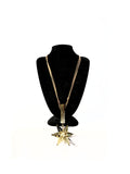 Iz's Star – Leather and Pearl Detailed Necklace