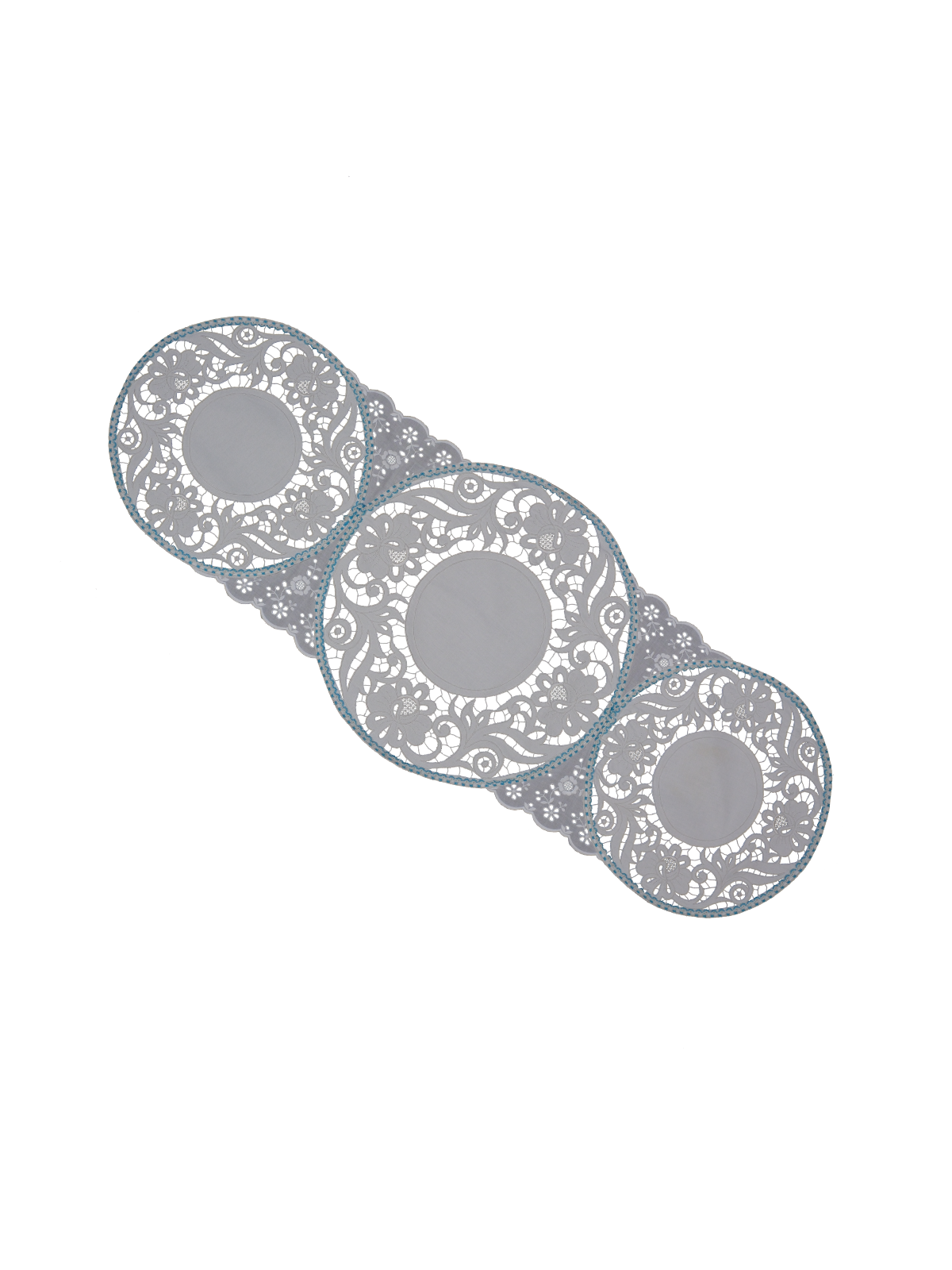 Vintage Beyaz İş Oda Takımından Uyarlanmış Masa Örtüsü ve Dekoratif Örtü