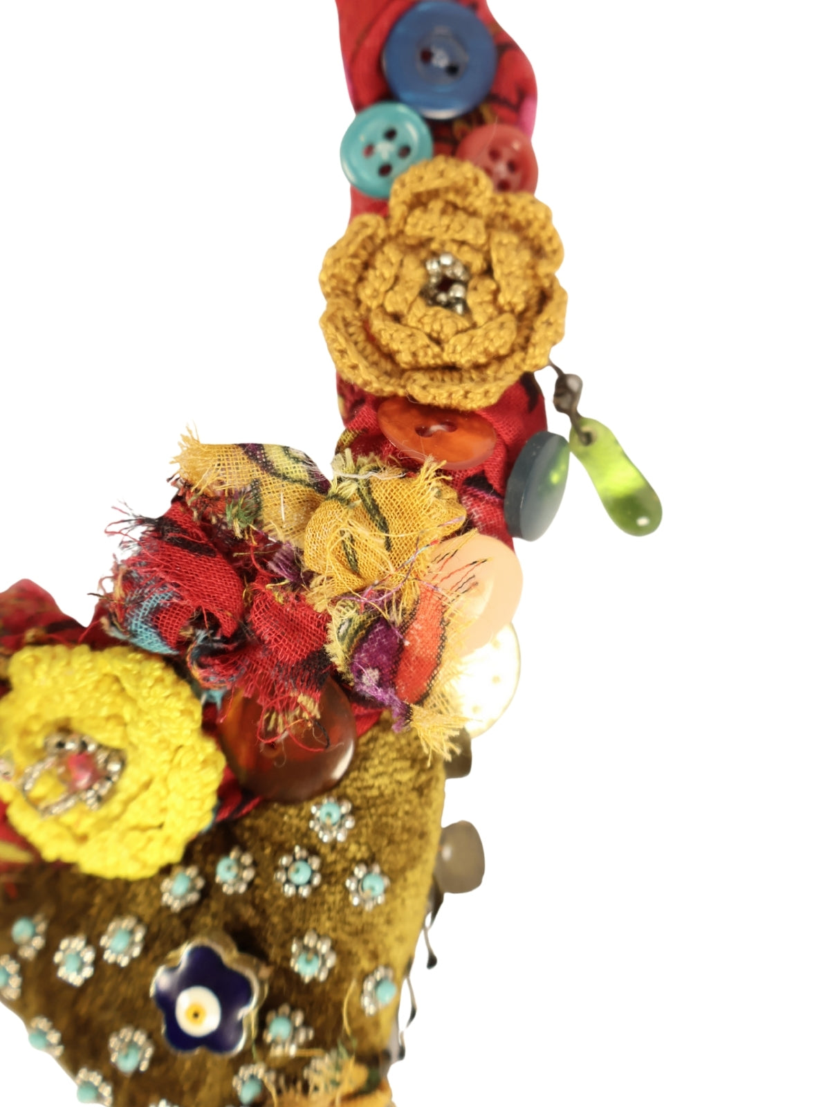 Spirit of Writing – Vintage Necklace Adorned with Bohemian Charms