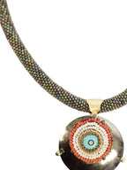 Evil Eye Cord – Evil Eye Embroidered Necklace with Miyuki Beads