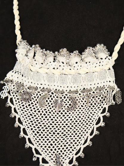 Gümüş Akşamı – Üçgen Motifli El İşçiliği Kolye