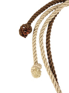 Champagne Sparkle – Knotted Necklace with Topaz Brooch