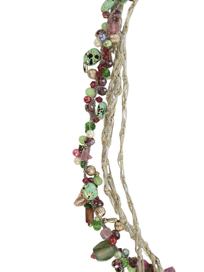 Chain Shadow – Chain Look Crochet Beaded Necklace