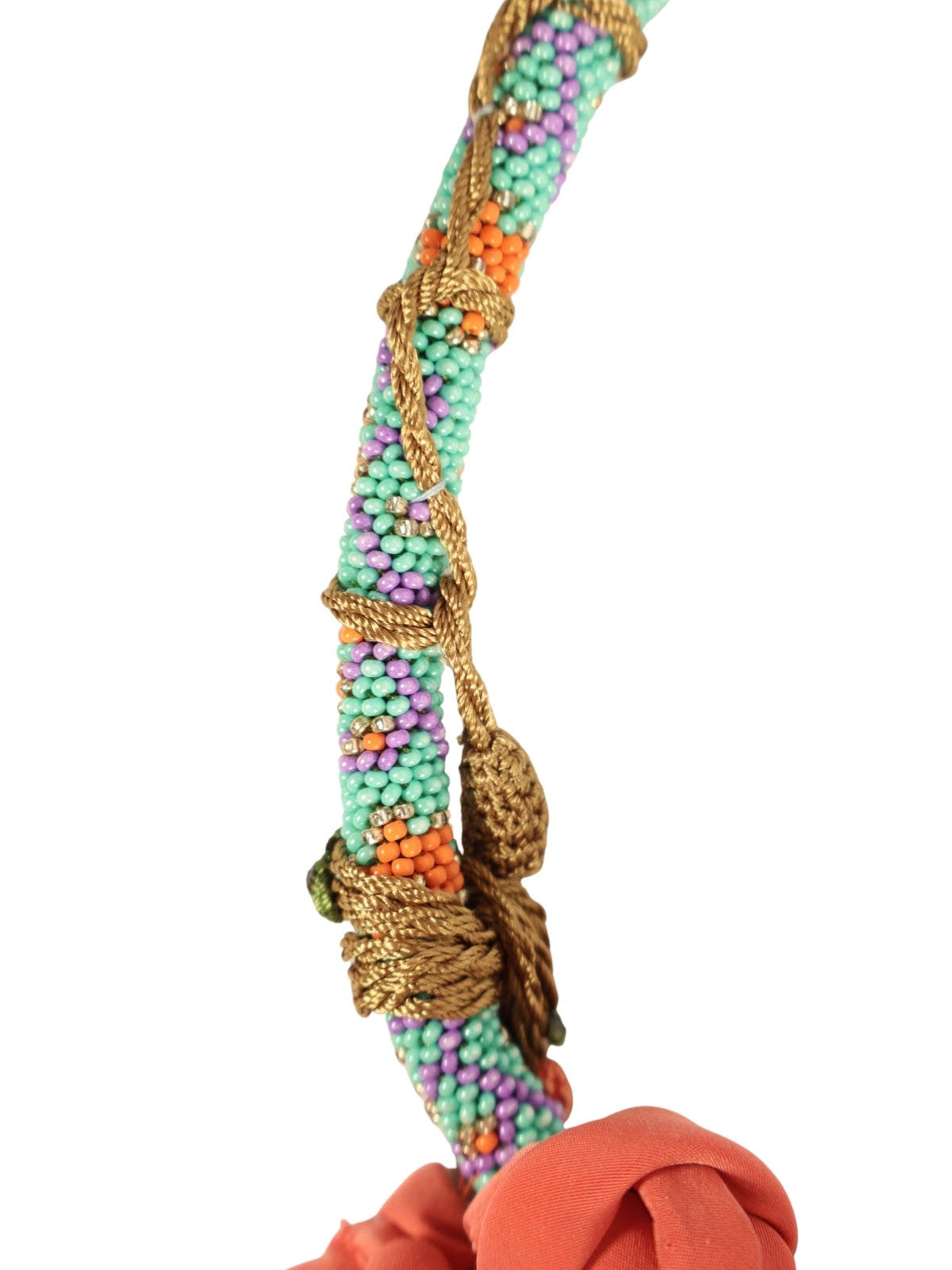 Flower Texture – Crochet Flower Colorful Beaded Necklace