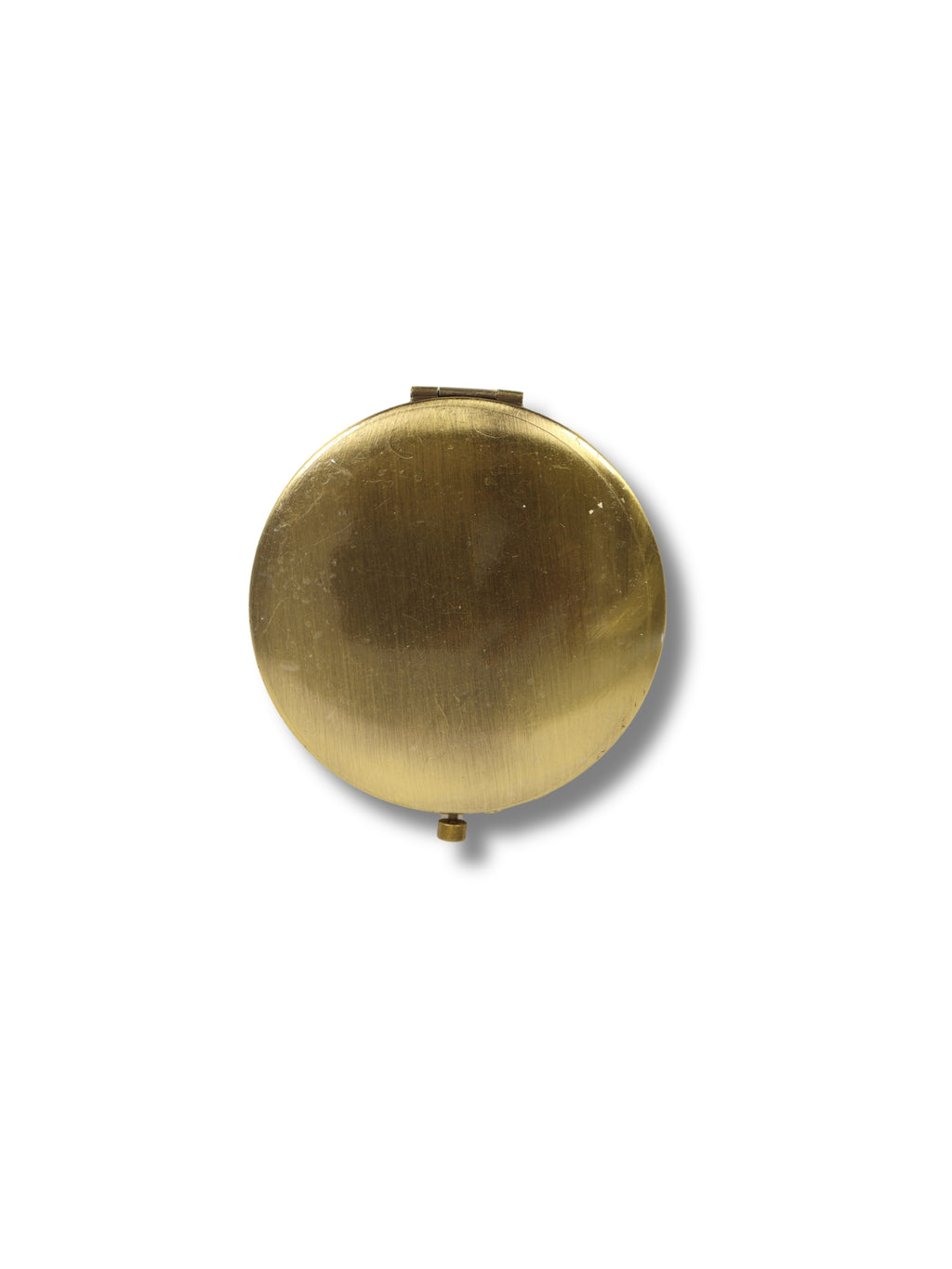 Golden Flower – Black Satin Mirror with Gold Thread and Lace Details