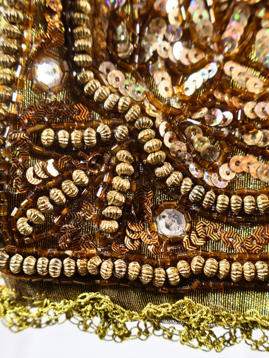 Zühre – Handmade Evening Bag with Gold Embroidery
