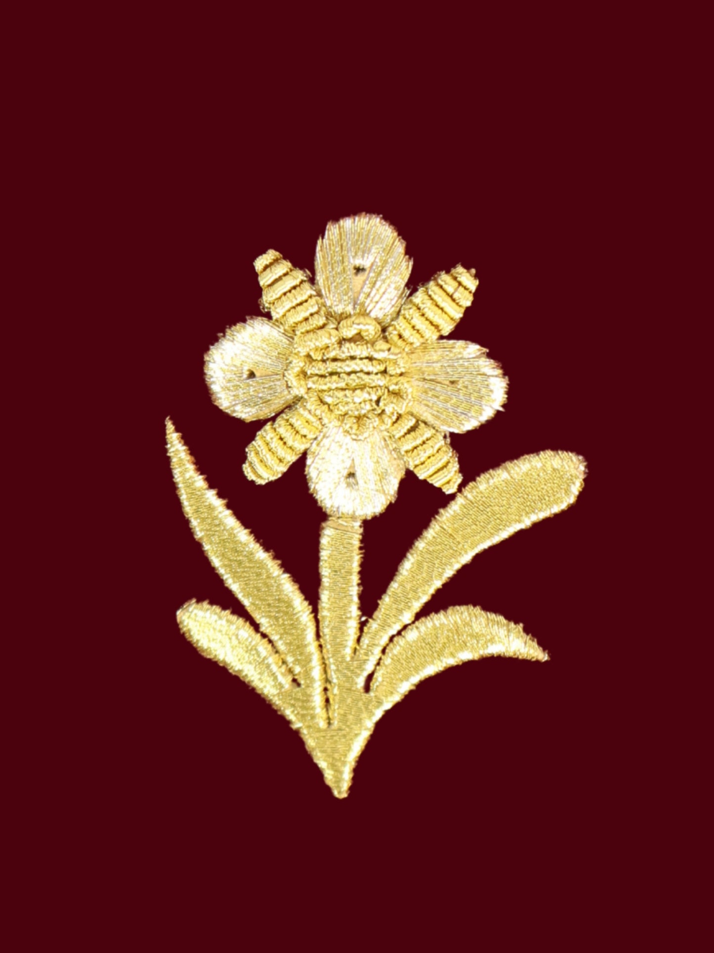 Bordo Akış – Sim Sırma İşlemeli Bordo Kadife Cüzdan