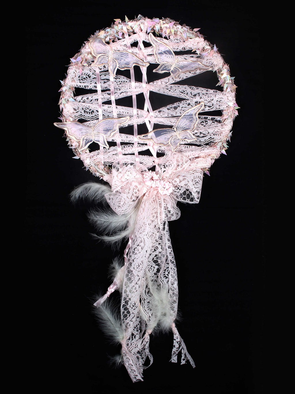 Kelebeğim - Vintage Süslemeli El Yapımı Dreamcatcher