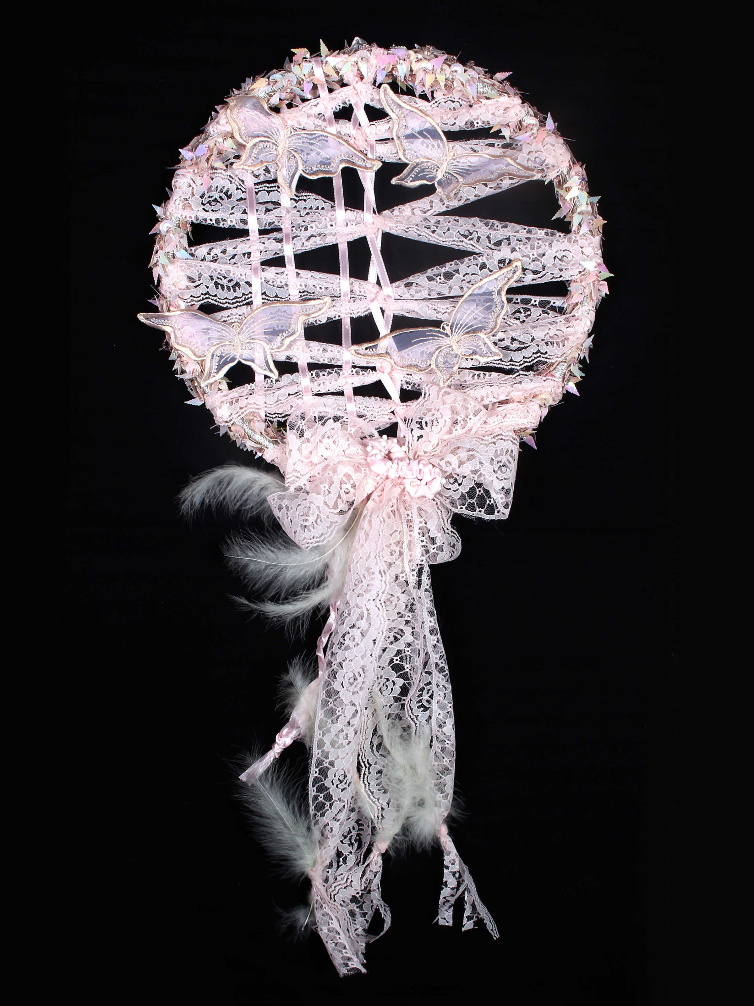 Kelebeğim - Vintage Süslemeli El Yapımı Dreamcatcher