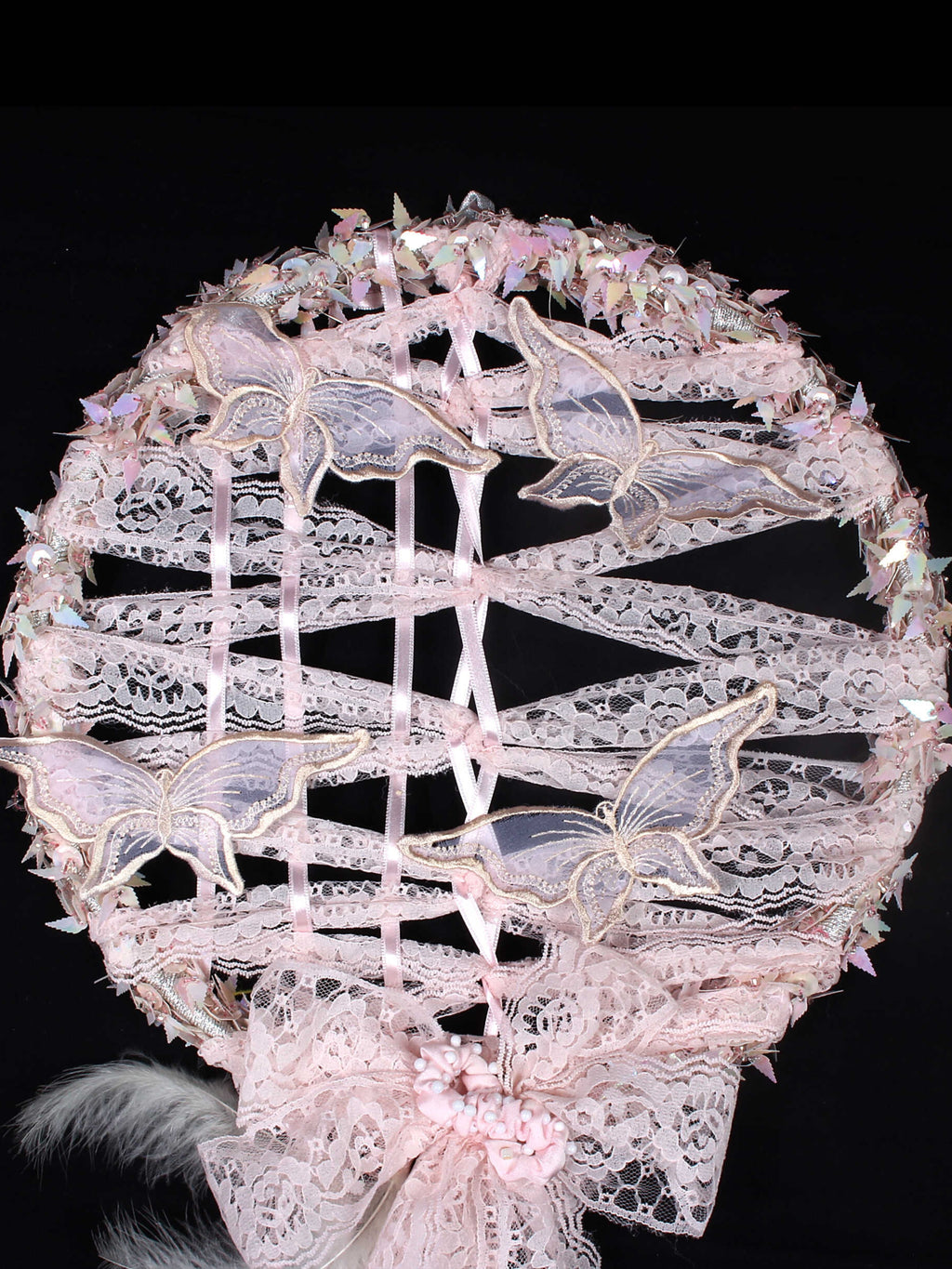 Kelebeğim - Vintage Süslemeli El Yapımı Dreamcatcher