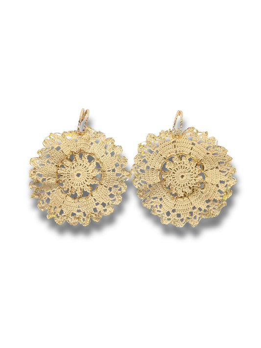 Zerre – Gold Simli El İşi Küpe