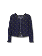 Gece Lalesi – Lacivert Üzeri El İşlemeli Ceket