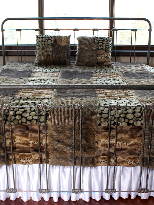 Kahverengi Miras – Polar Astarlı Vintage Çift Kişilik Battaniye
