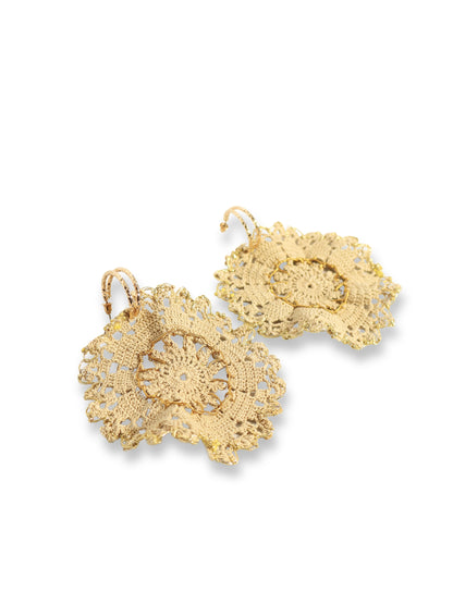 Zerre – Gold Simli El İşi Küpe