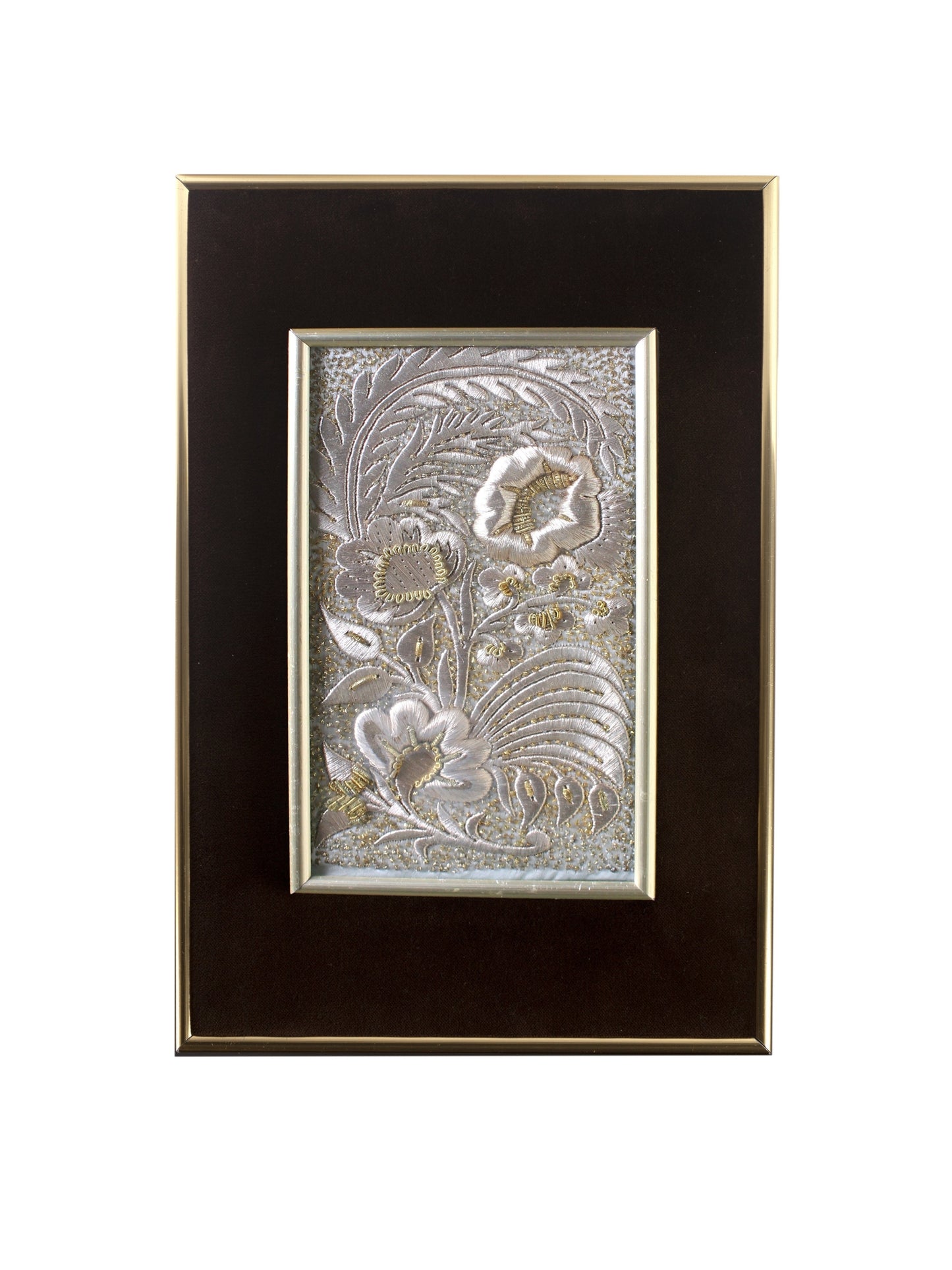 Nobility – 1980s Handcrafted Silver Thread Panel