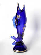 Altın Balığın Zarafeti – El Yapımı Cam Vazo