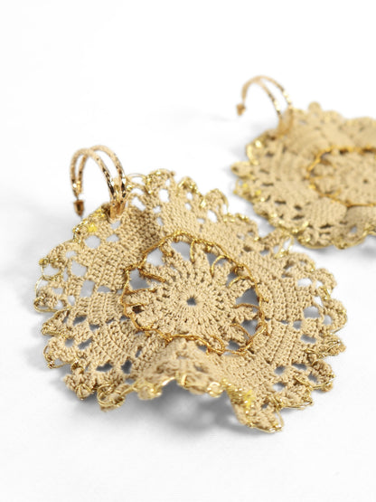 Zerre – Gold Simli El İşi Küpe