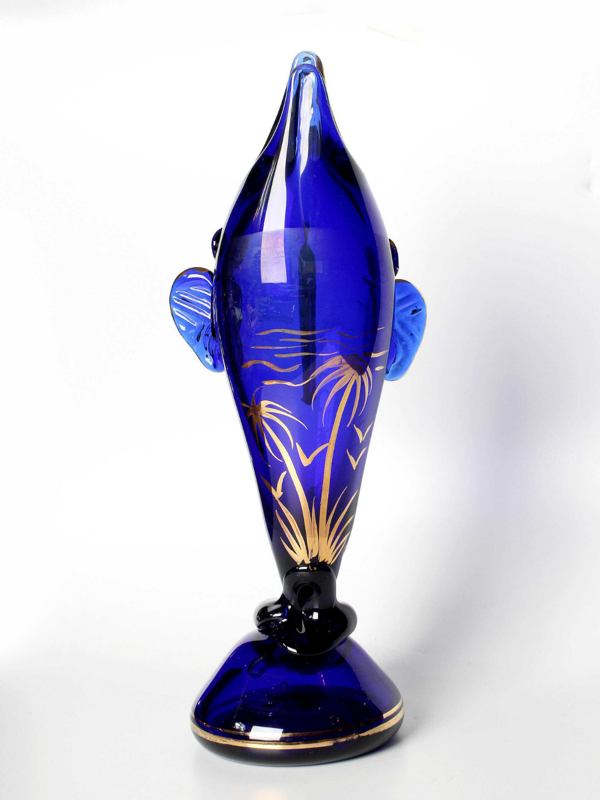 Altın Balığın Zarafeti – El Yapımı Cam Vazo