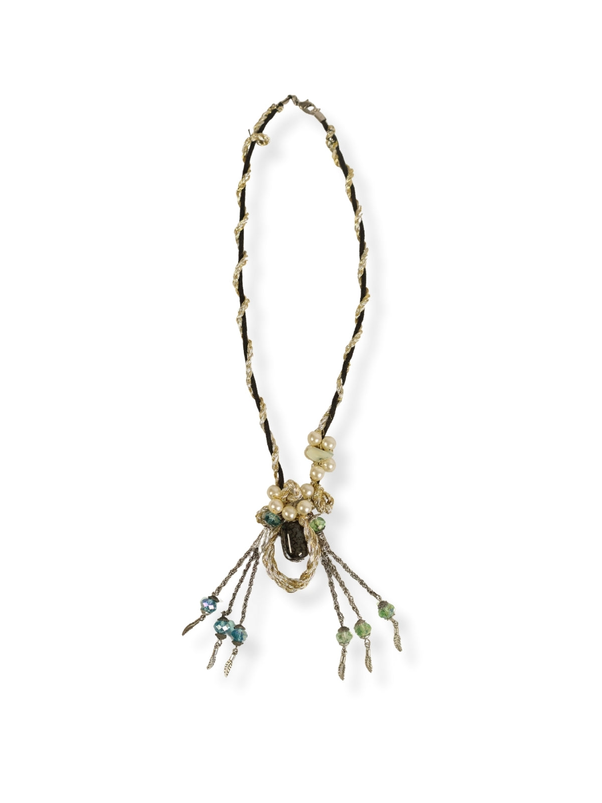 Mixed Sim – Silver, Gold and Natural Stone Necklace