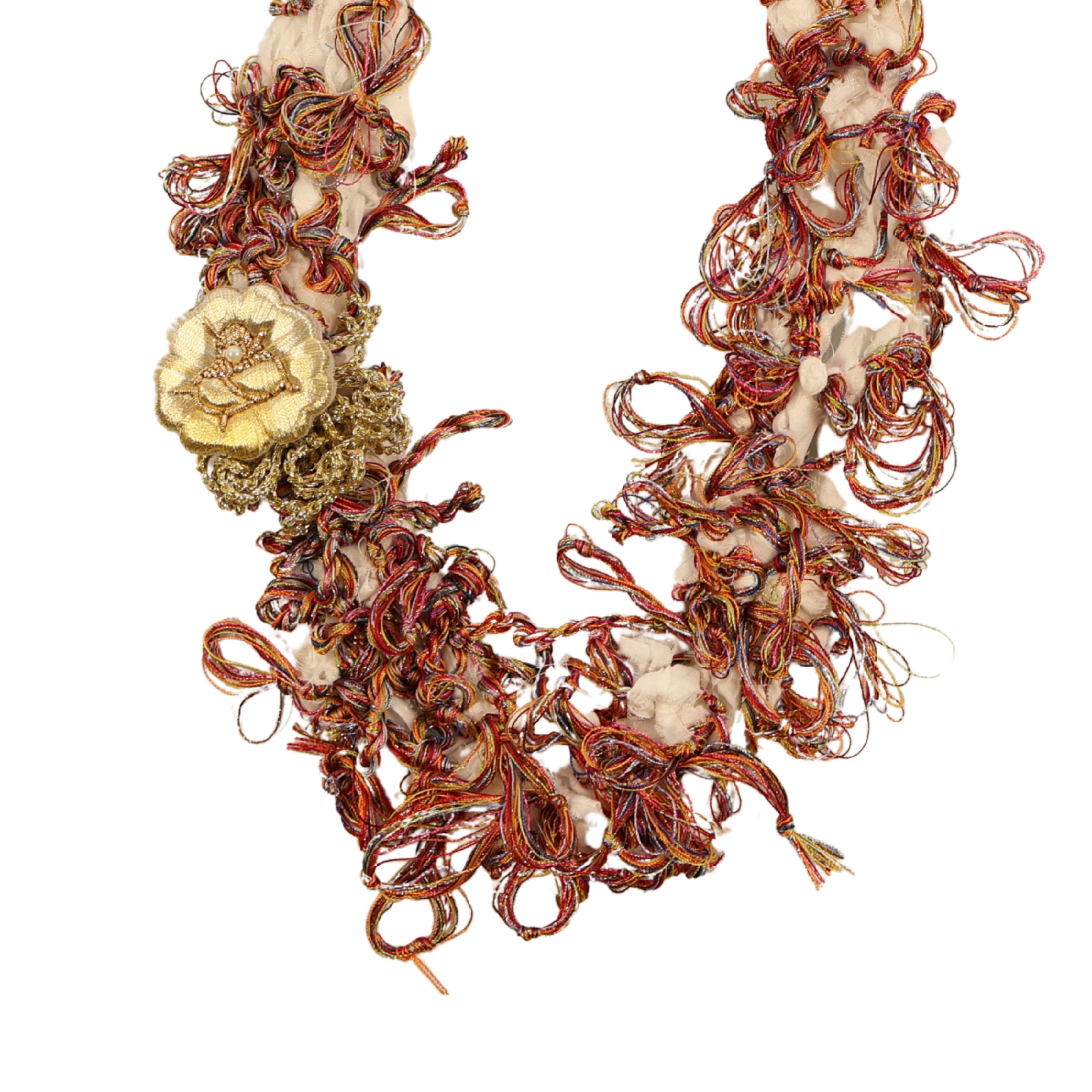 Fisto Souvenir – Handmade Necklace with Multicolored Floss and Maraş Work Details