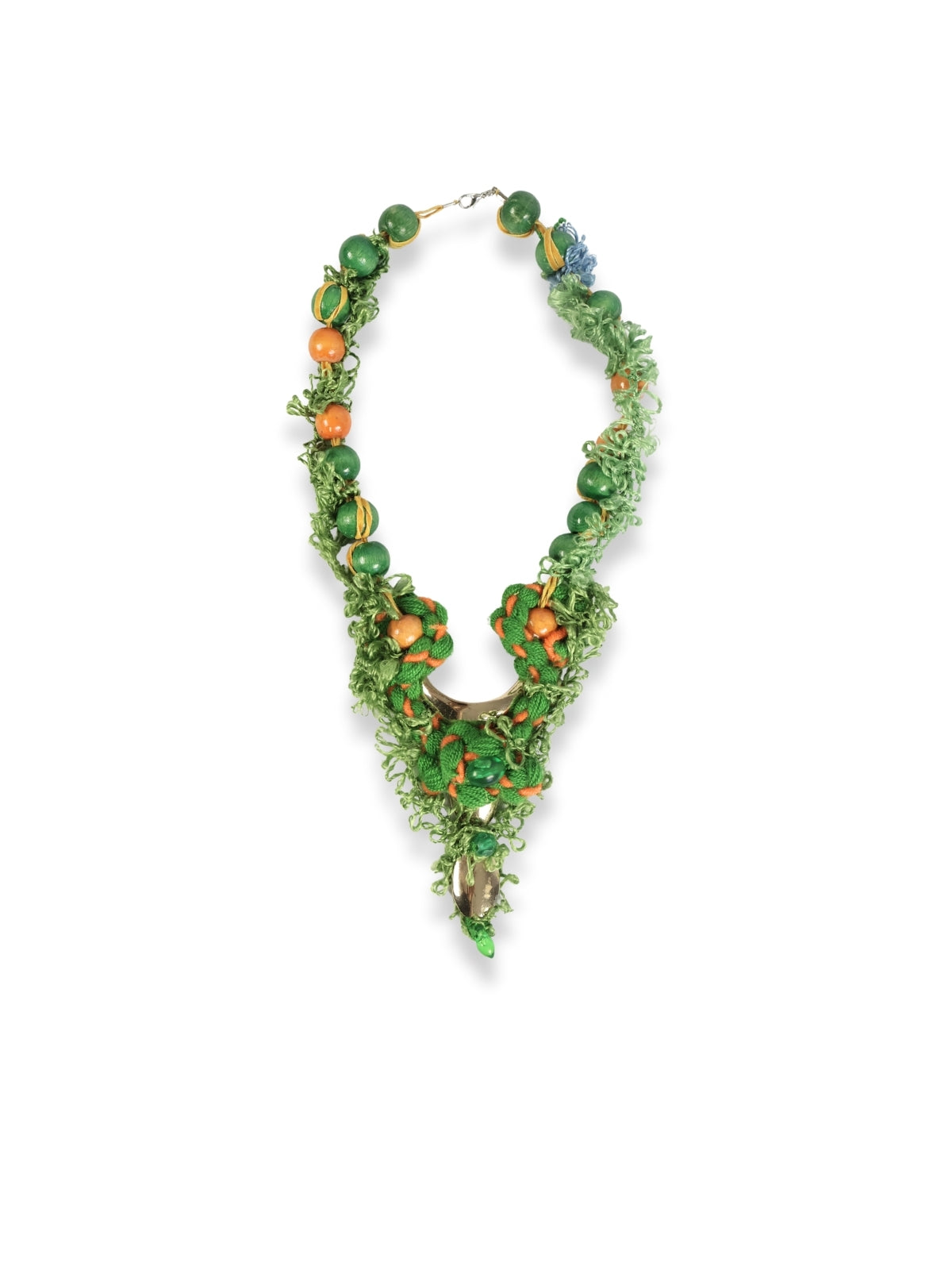 Trace of Nature – Filke Lace and Beaded Necklace