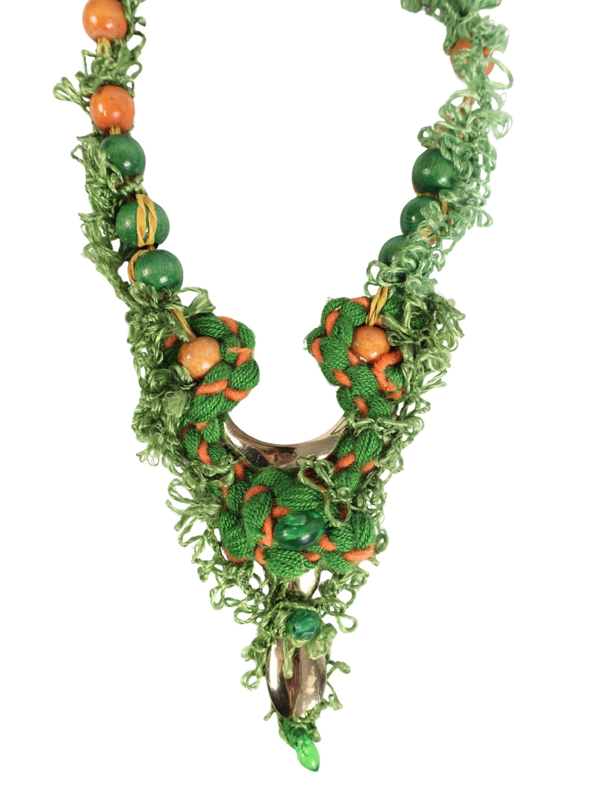 Trace of Nature – Filke Lace and Beaded Necklace