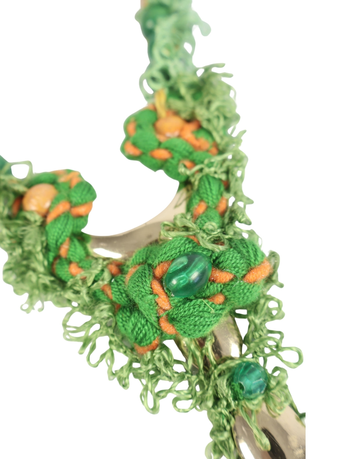 Trace of Nature – Filke Lace and Beaded Necklace