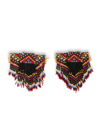 Berfin – A Pair of Earthy Tones and Colorful Steps Anklets