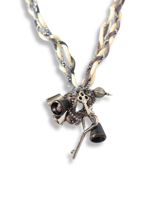 Grace – Twisted Touch Necklace in Quiet Light