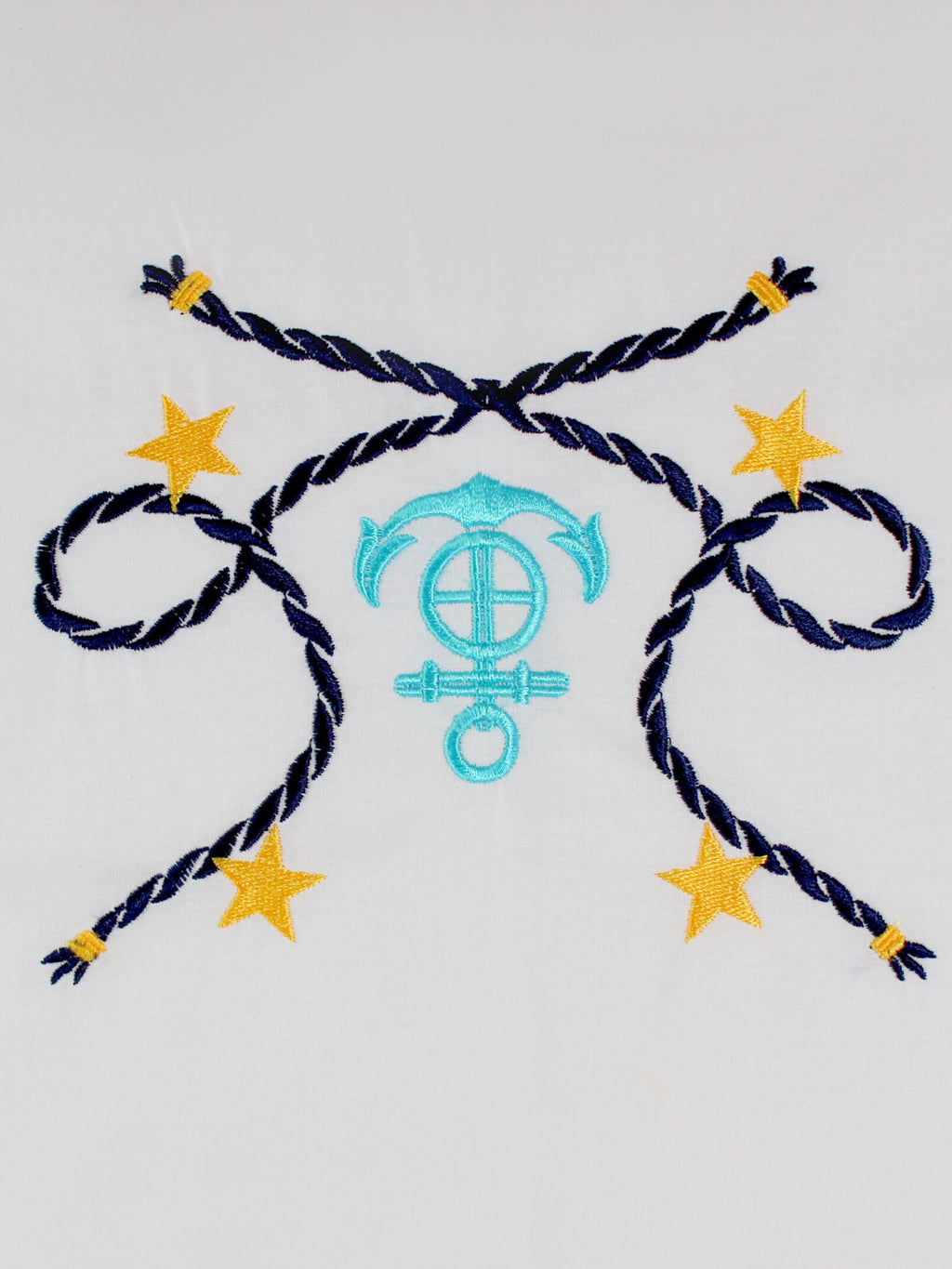 Cotton-Linen Duvet Cover Set with Marine - Anchor and Rope Motifs