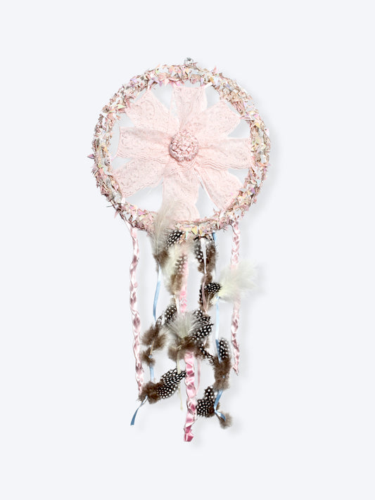 My Pink World - Handmade Dreamcatcher