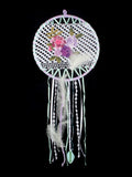 Gül Bahçem - Tığ İşi Süslemeli El Yapımı Vintage Dreamcatcher