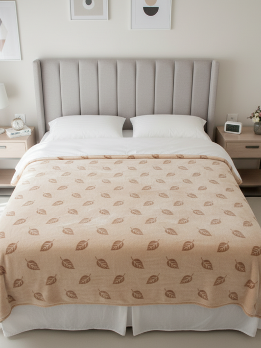 Bej Zarafet – Çift Taraflı Yüksek Kalite Battaniye