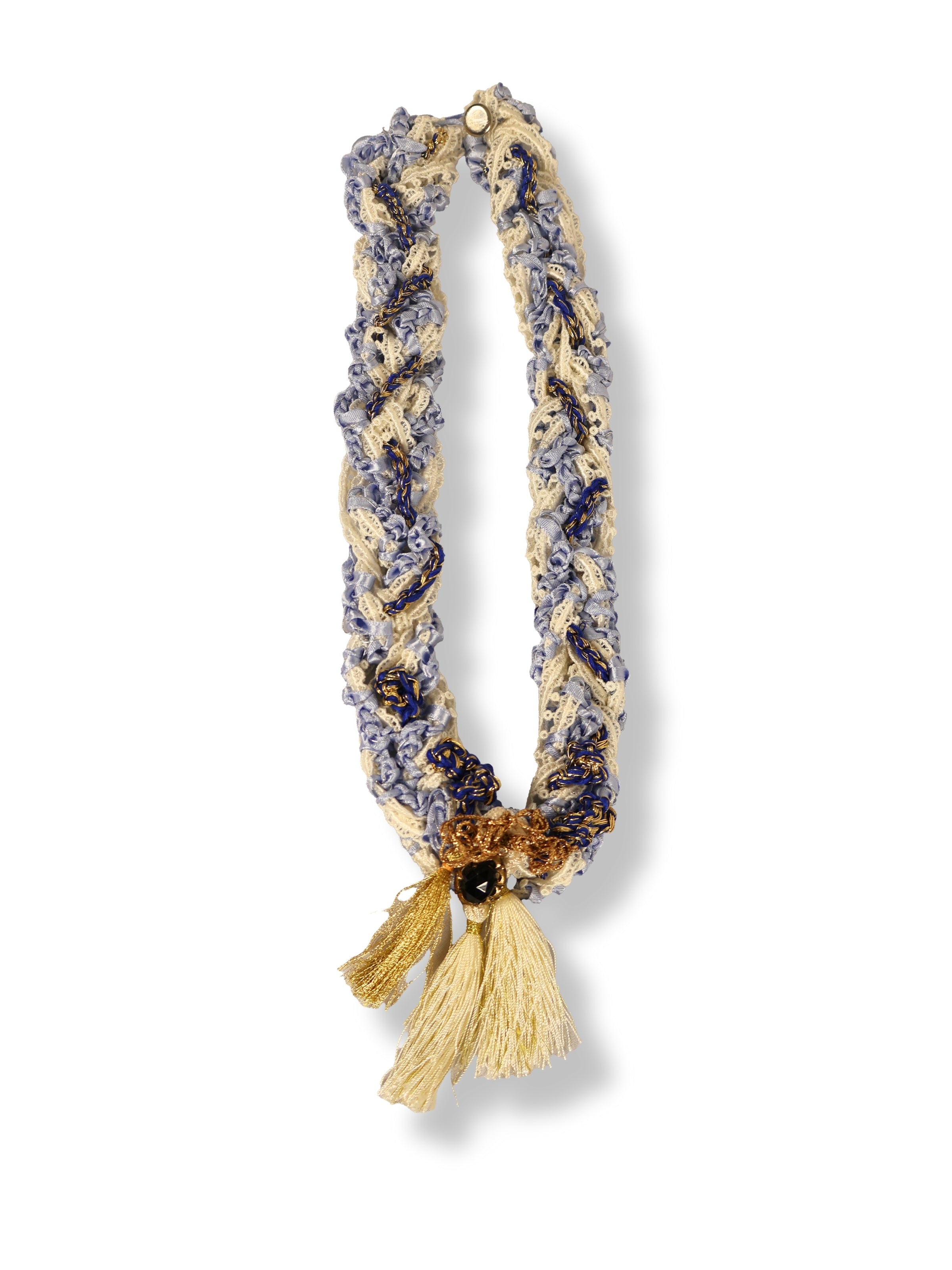 Lara – Mavi Sarma Doku ve  Püsküllü Kolye