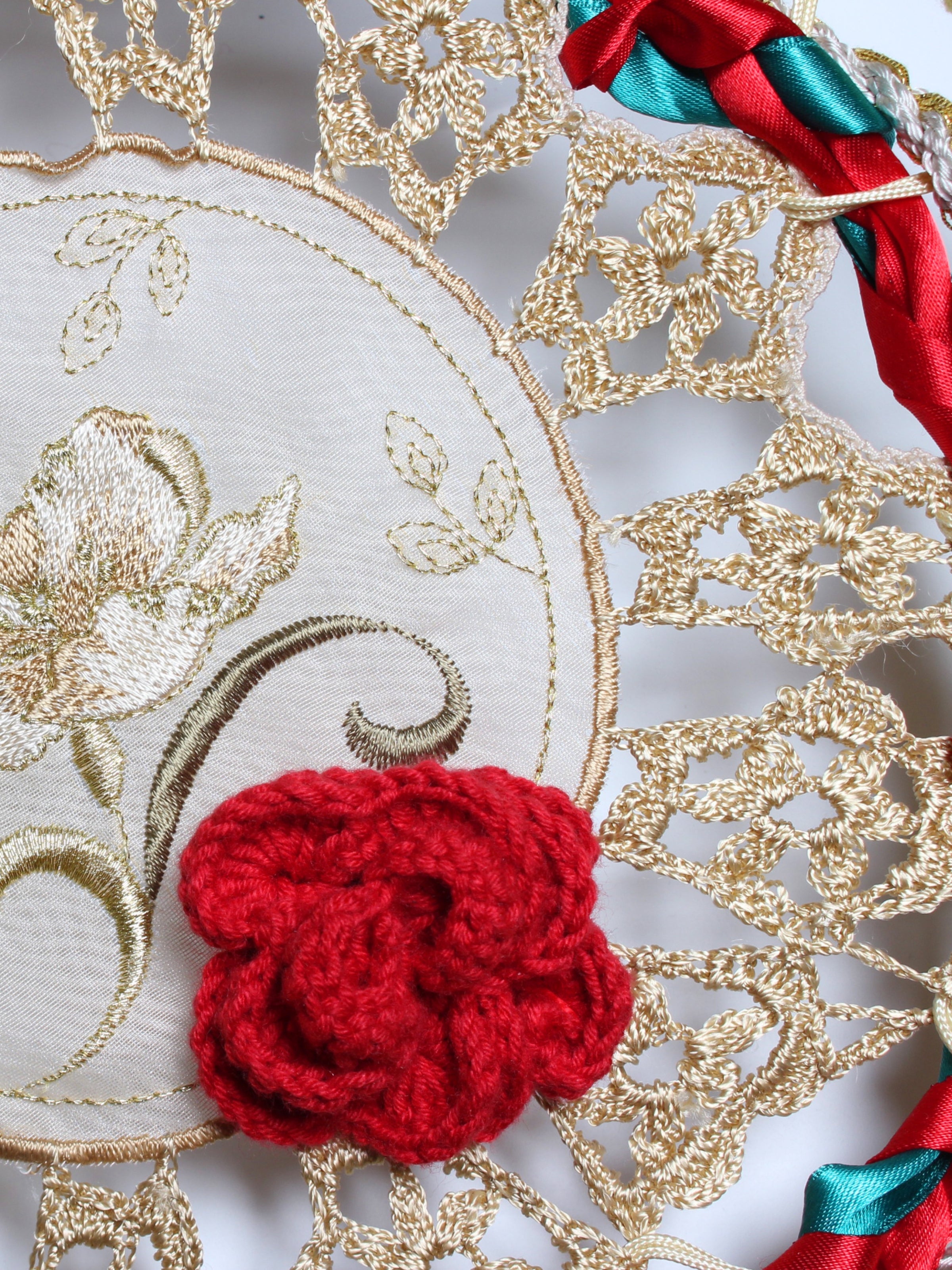 Kırmızı Gülüm - El Yapımı Dreamcatcher