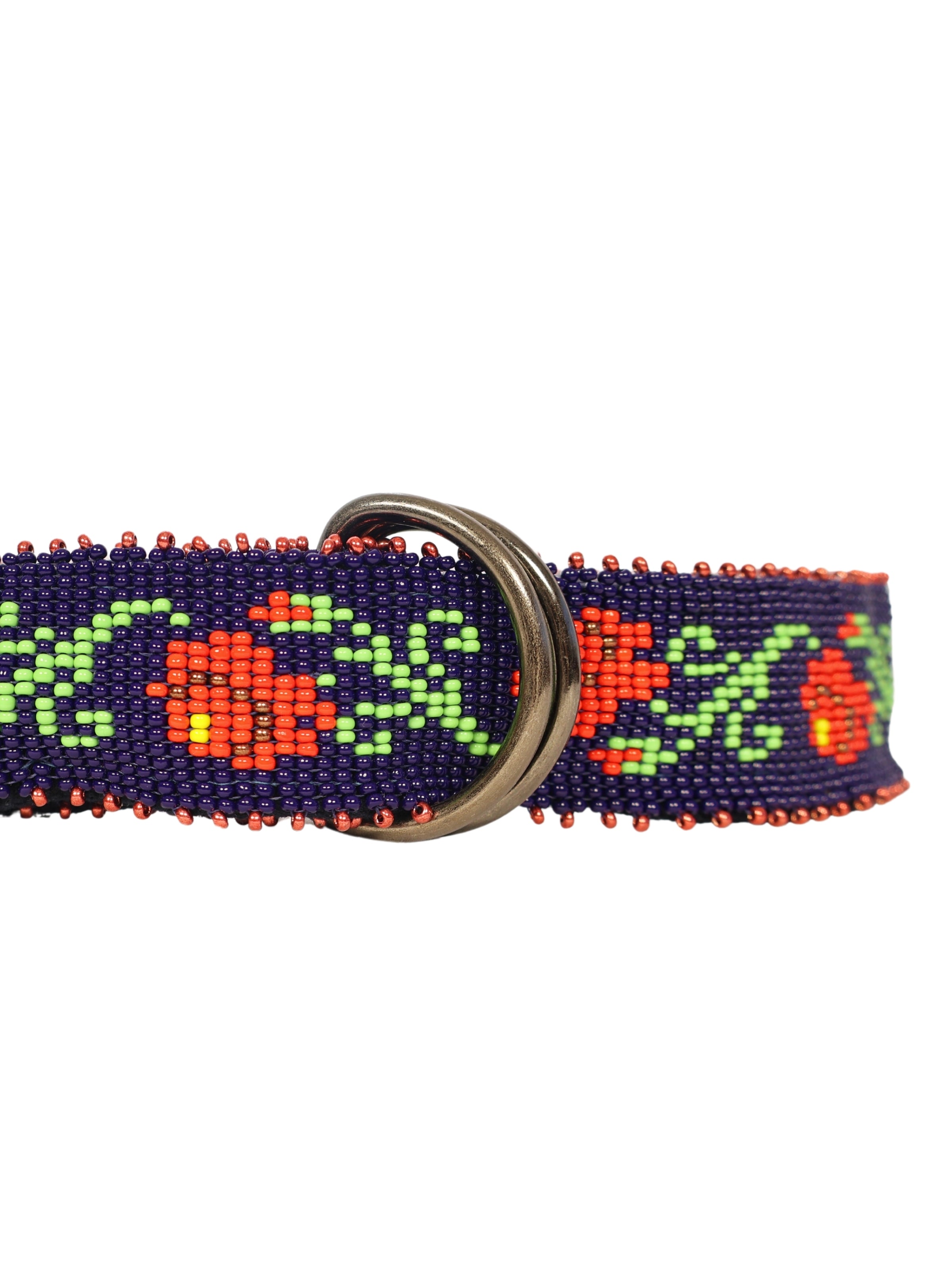 Alara – Rose Embroidery and Ringed Tie Belt