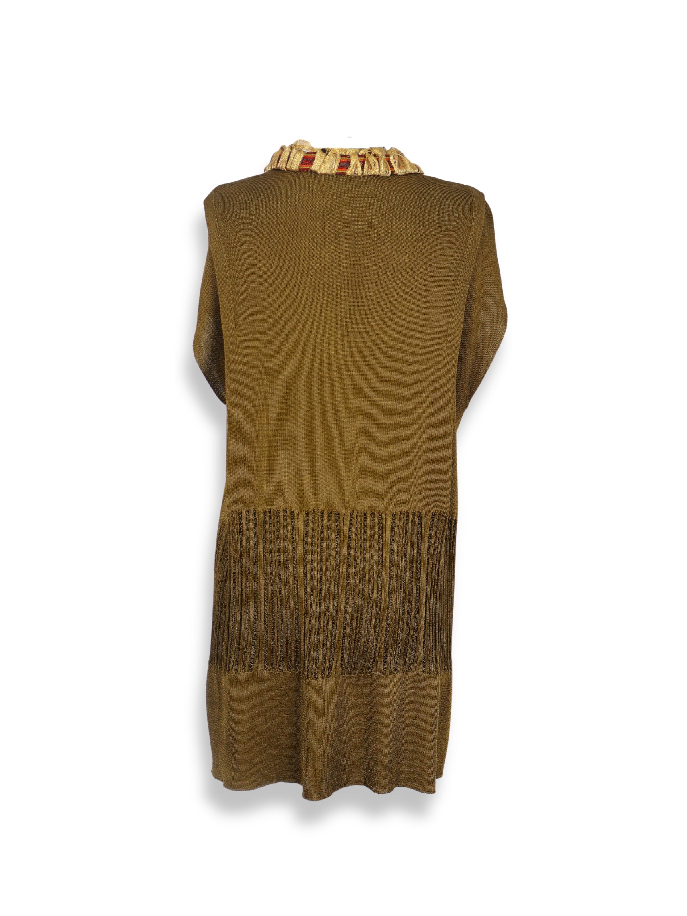 Mihriban – Floss Silk Knit Tunic with Jewelry Details