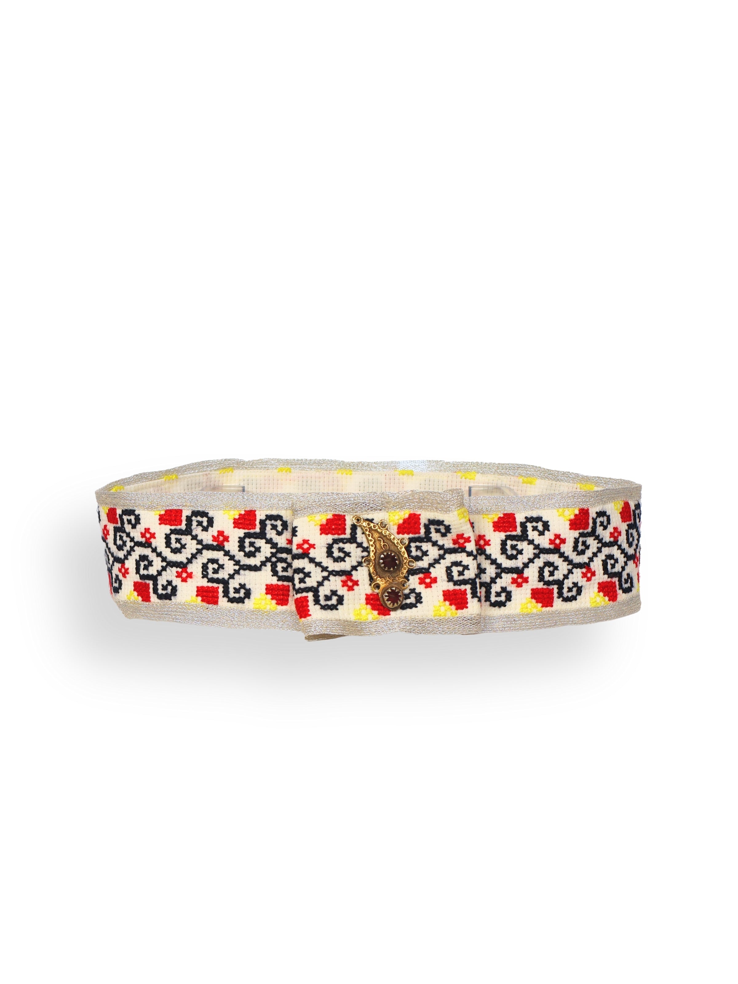 Mihriban – Rumi Motif and White Ground Belt