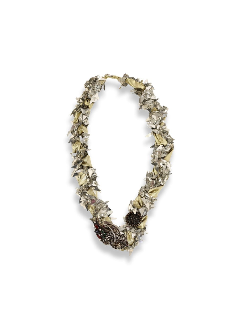 Shiny Sequin Detailed Mortar Necklace