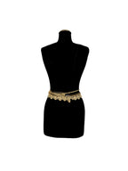 Golden Loop - Gold Ringed Dual-Use Adjustable Lace Belt / Necklace