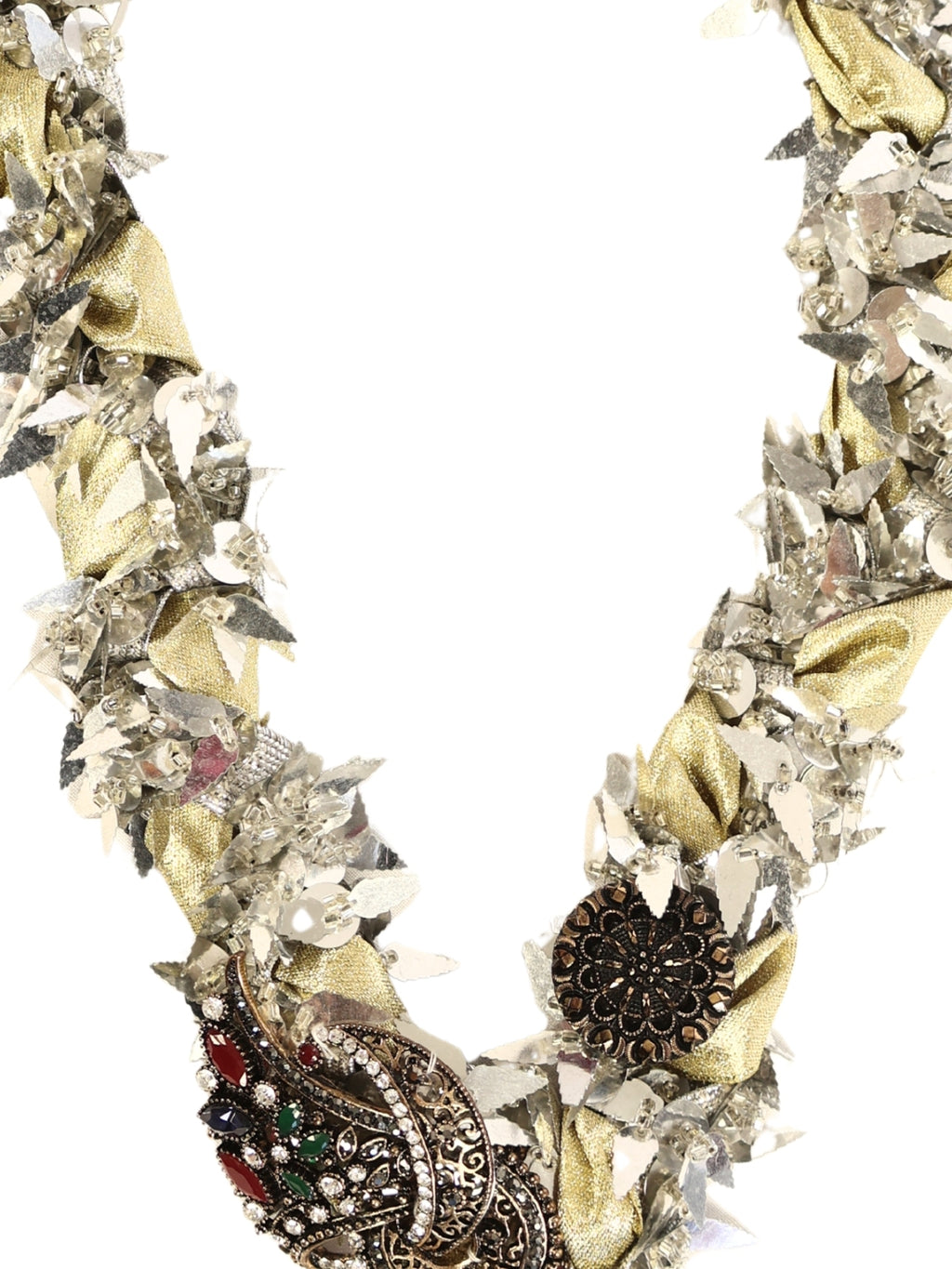 Shiny Sequin Detailed Mortar Necklace